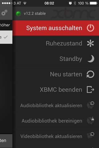 xbmc system logout