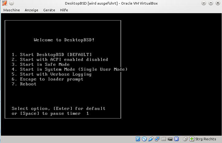 DesktopBSD Installation