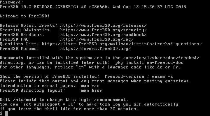 FreeBSD Login