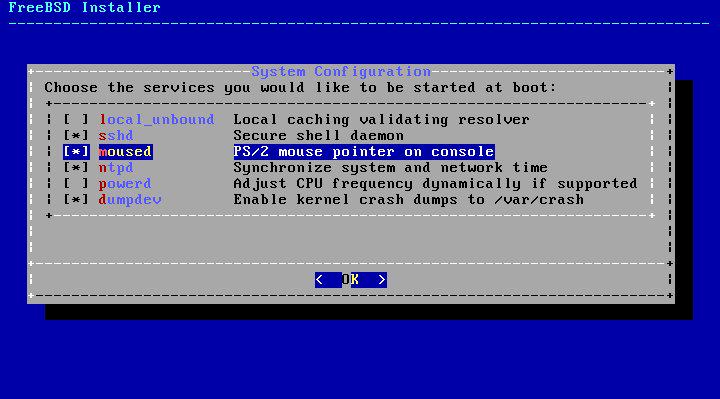 FreeBSD System Konfiguration