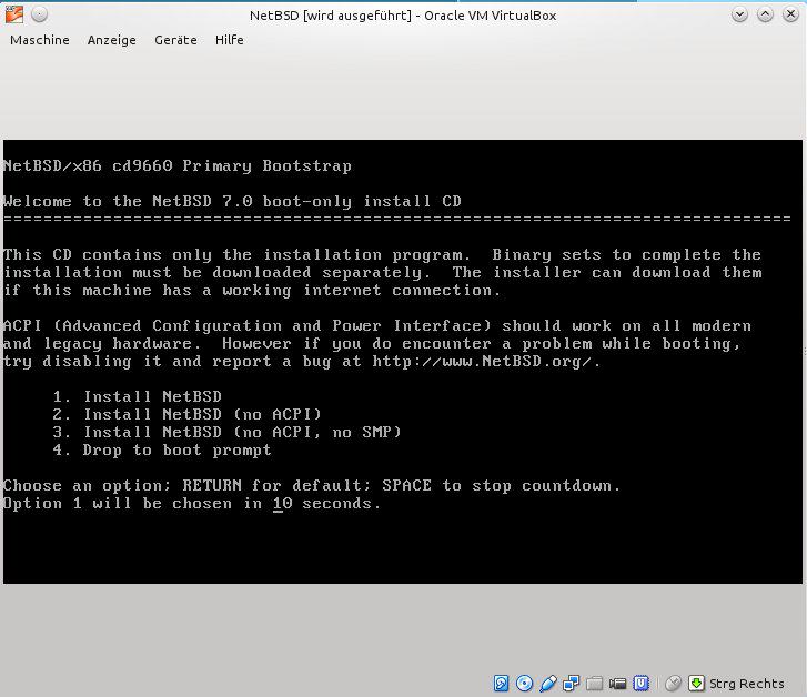 NetBSD Installation