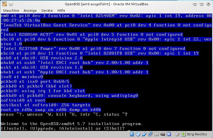 OpenBSD installatieren