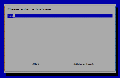 Raspberry Pi NAS hostname