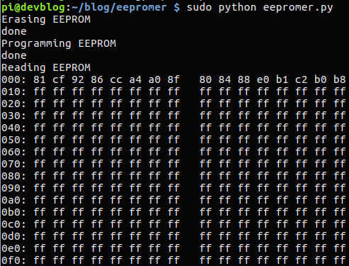 EEPROM Programming Test