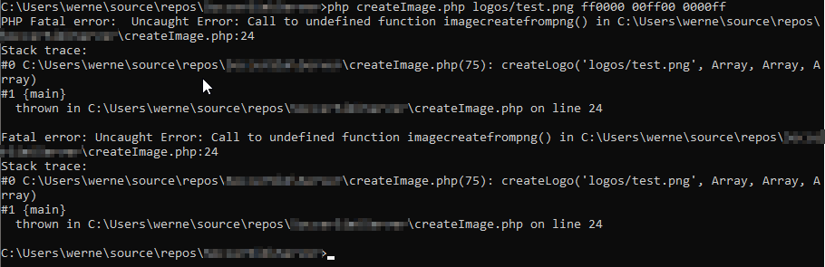 undefined function imagecreatefrompng