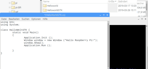 Raspberry Pi csharp Fenster Programm