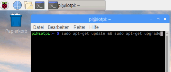sudo apt-get update upgrade