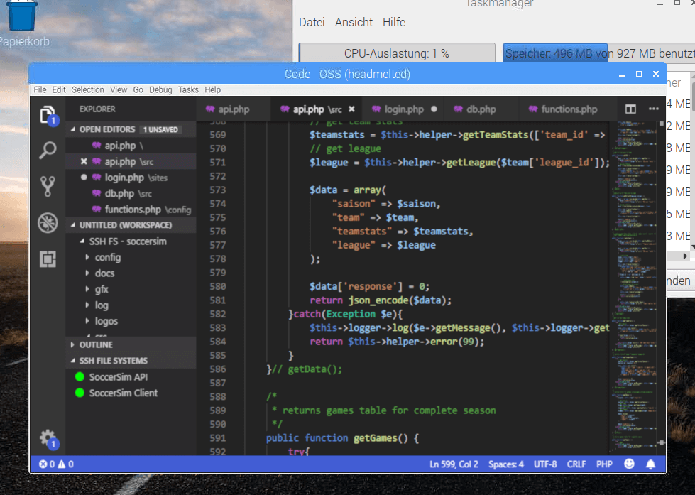 open visual studio code from terminal linux