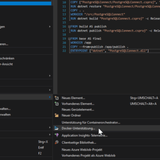 Visual Studio Docker Support