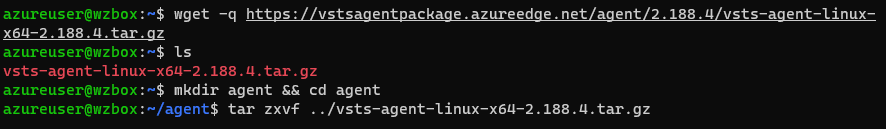 linux build agent install agent
