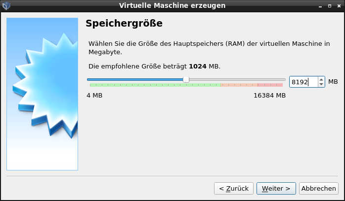 VM RAM Speicher
